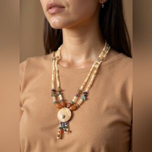 Woman’s Boho beaded necklace